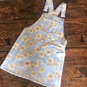 Sunflower denim overall dress